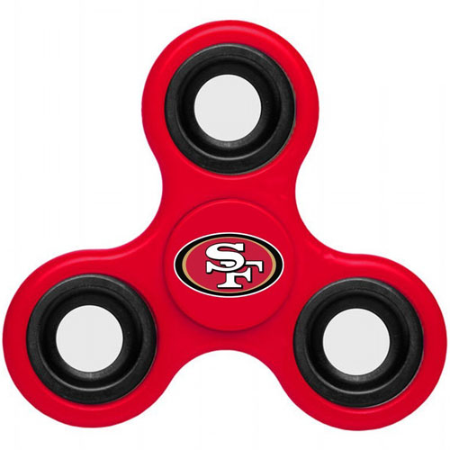 NFL San Francisco 49ers 3 Way Fidget Spinner A14 - Click Image to Close